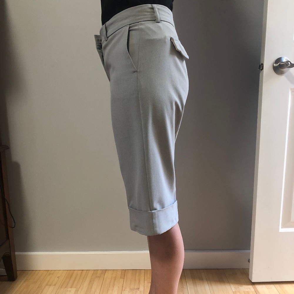 Tristan & Iseut Light Gray Long Shorts l Made in Canada